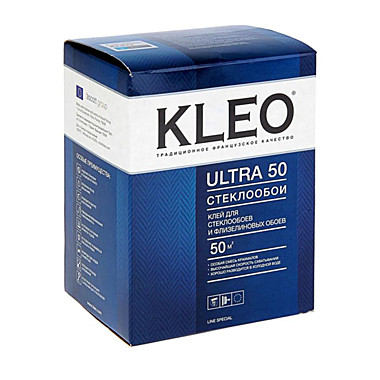 клей для стеклообоев и флизелиновых обоев KLEO ULTRA 50, 500 гр