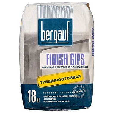 Шпаклевка Bergauf Finish Gips финишная 18 кг